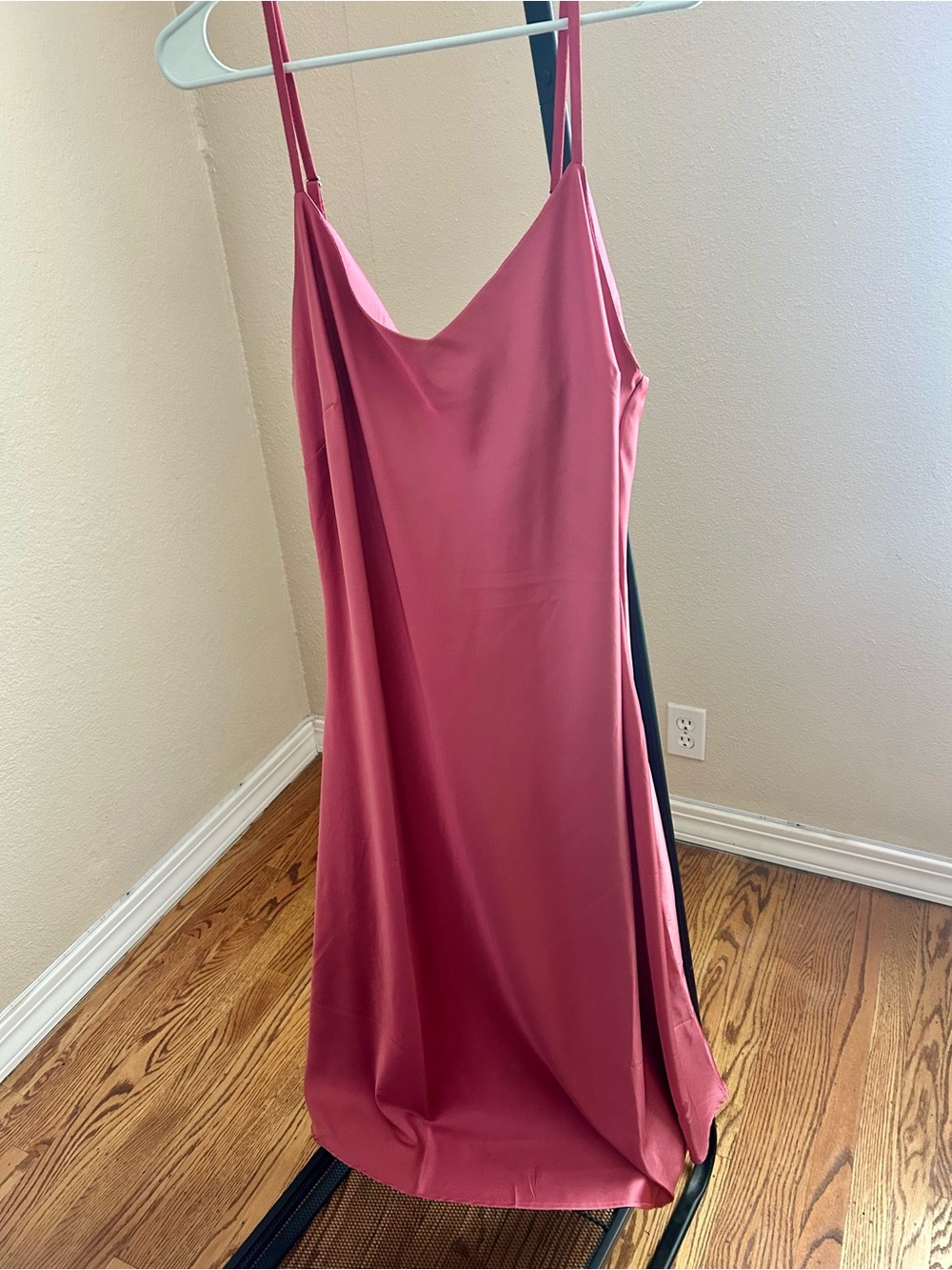 Elegant Pink Slip Dress